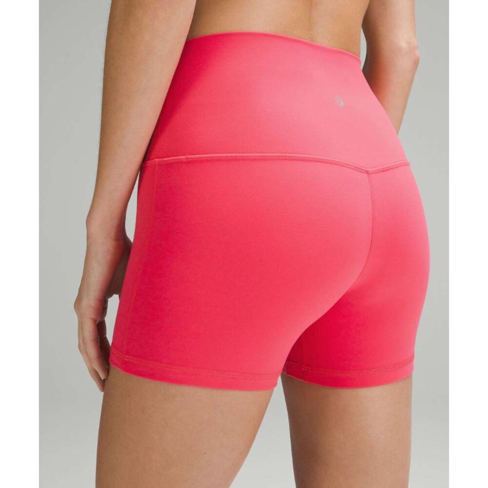 lululemon pink align high rise shorts - size 8, 4" - Picture 2 of 6